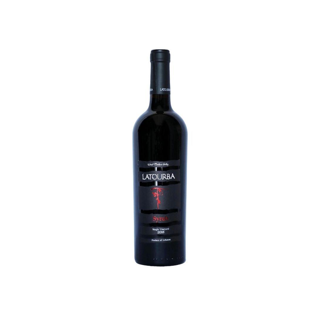 Bottle of Val Latourba Syrah 2016 wine