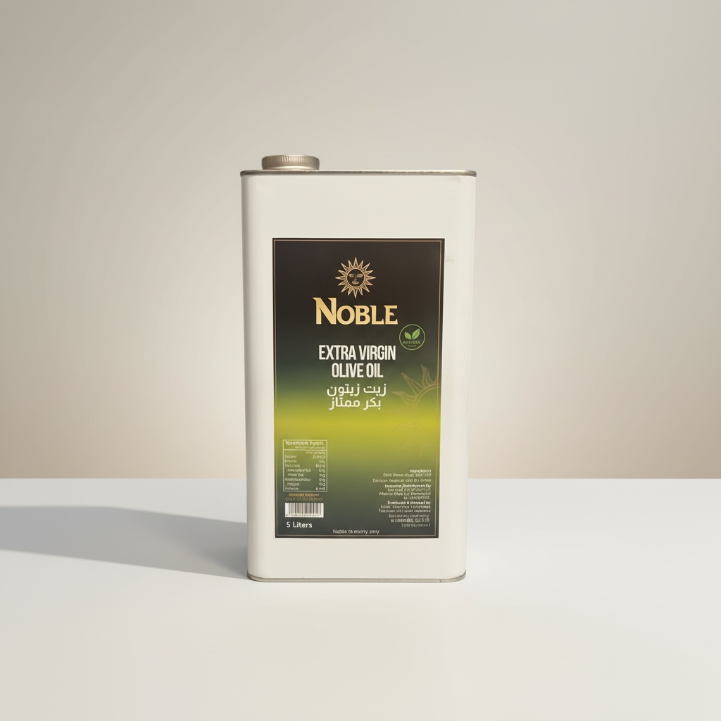Noble Extra Virgin Olive Oil 5L | Cold Pressed & Unfiltered | Premium Lebanon Olives