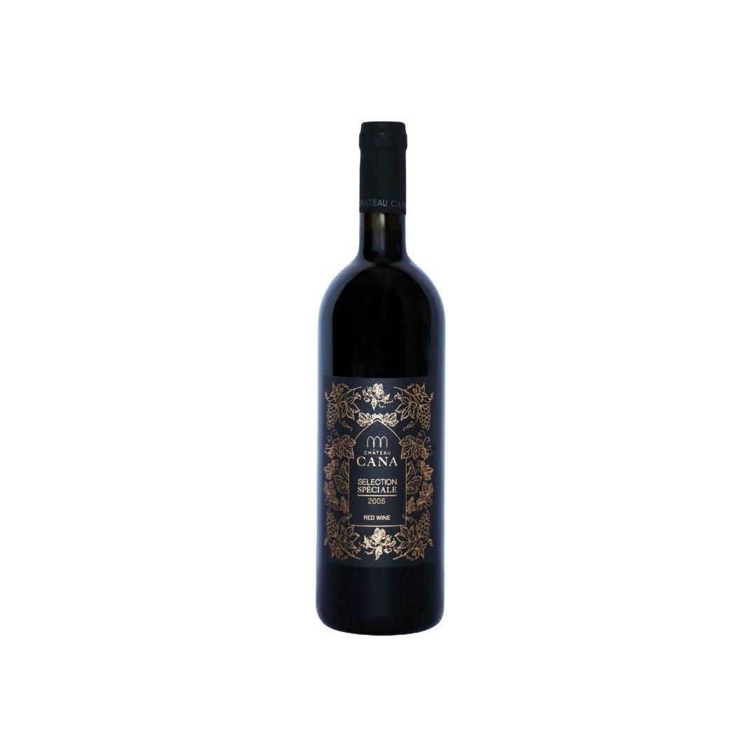 Bottle of Chateau Cana Selection Speciale 2005 red wine