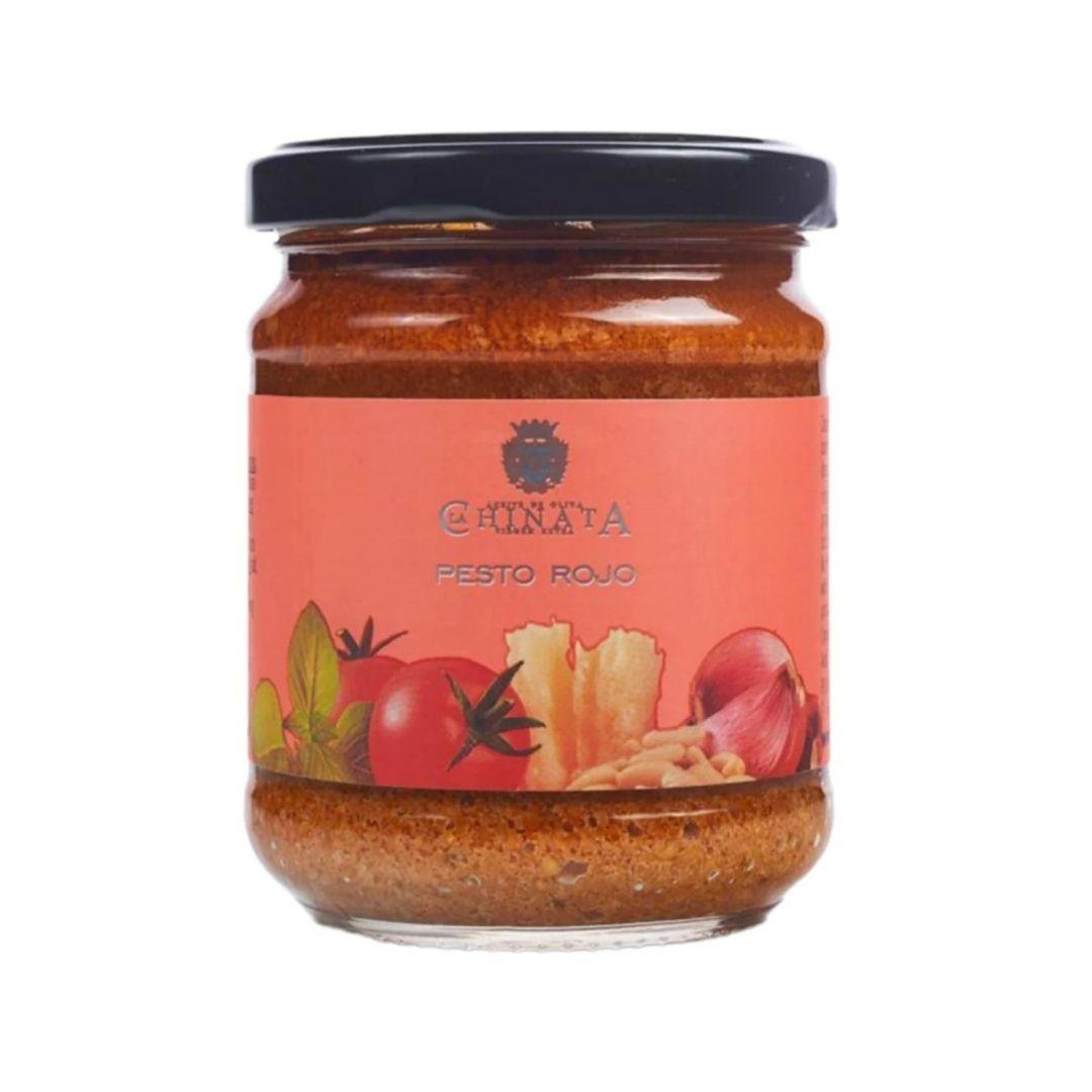 Jar of La Chinata Red Pesto with EVOO