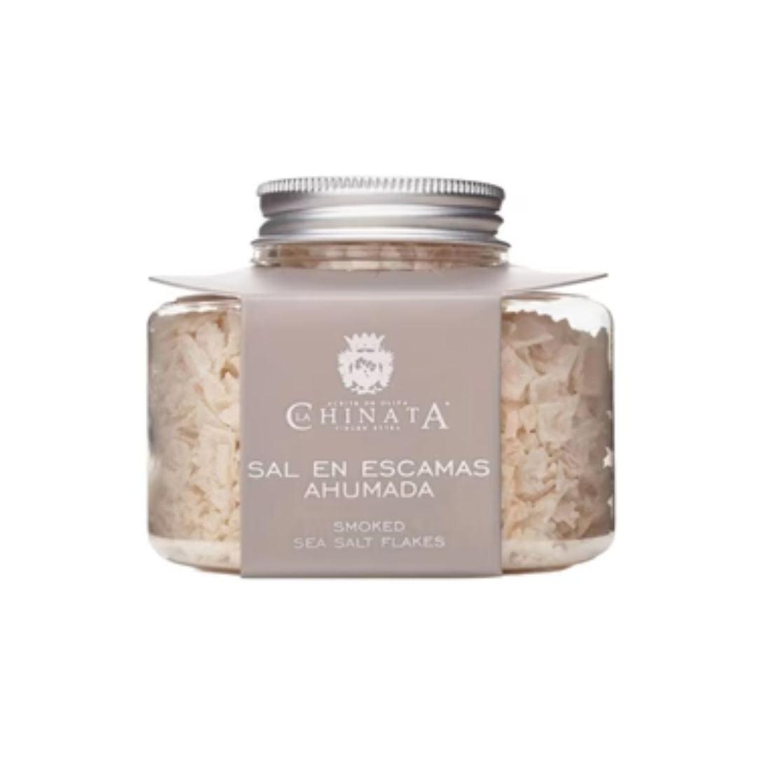 Jar of La Chinata Smoked Sea Salt Flakes
