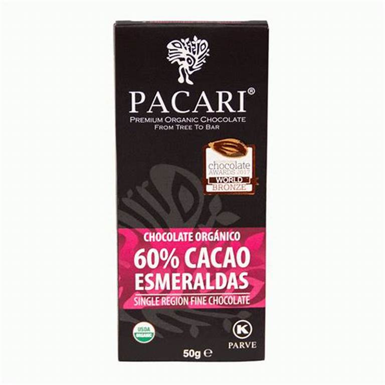 Paccari Organic Chocolate Bar - Esmeraldas 60%