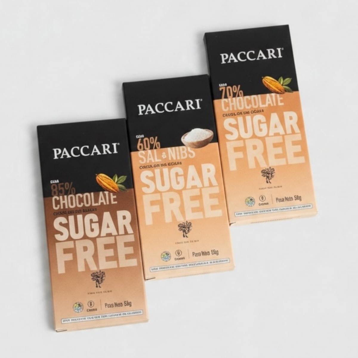 Paccari - Organic Sugar Free Chocolate Bar