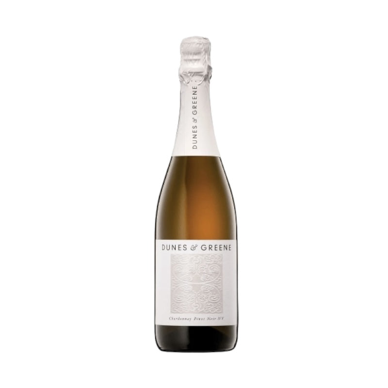 Bottle of Dunes and Greene Chardonnay Pinot Noir sparkling wine