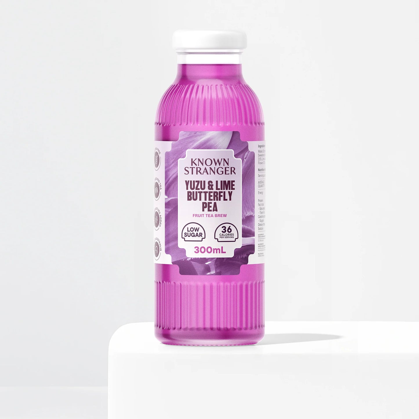 Yuzu Lime Butterfly Fruit Tea Bottle - Citrus Tea Beverage