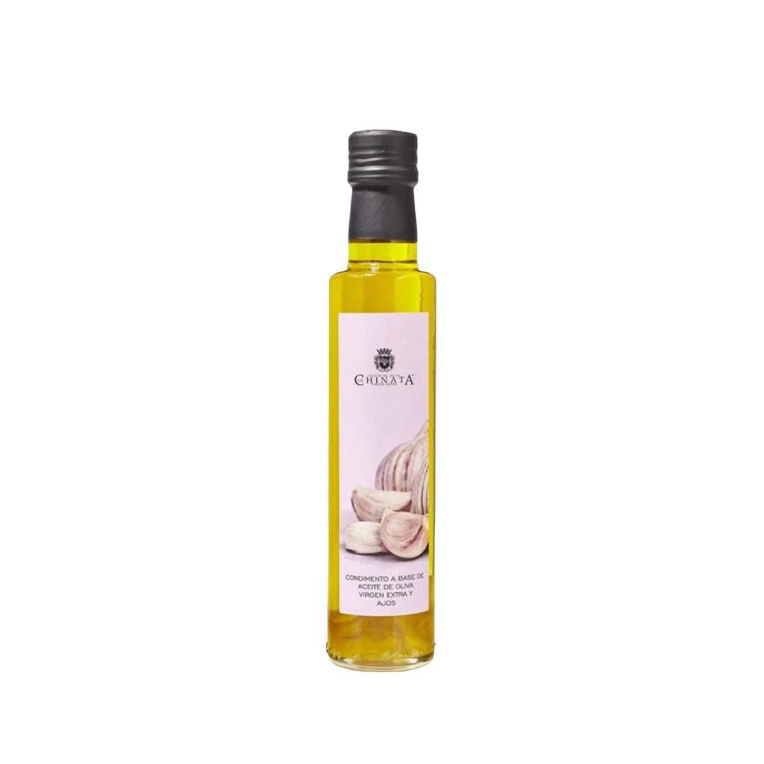 Bottle of La Chinata Extra Virgin Olive Oil & Selected Garlics