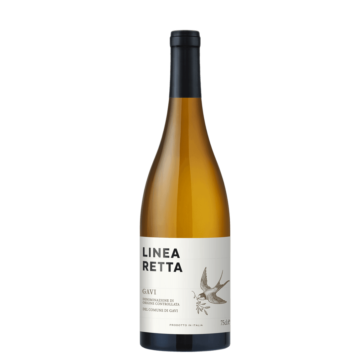 Bottle of Linea Retta Gavi DOCG 2021 white wine