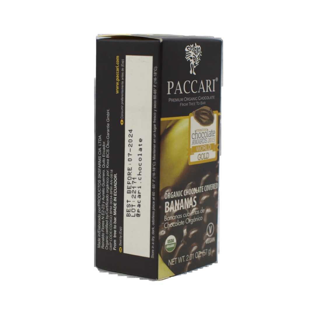 Pack of Paccari Organic Chocolate Covered Banana