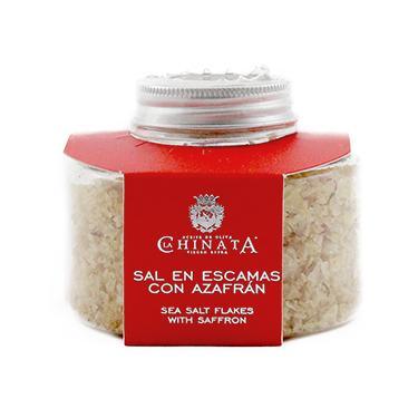 Jar of La Chinata Saffron Sea Salt Flakes