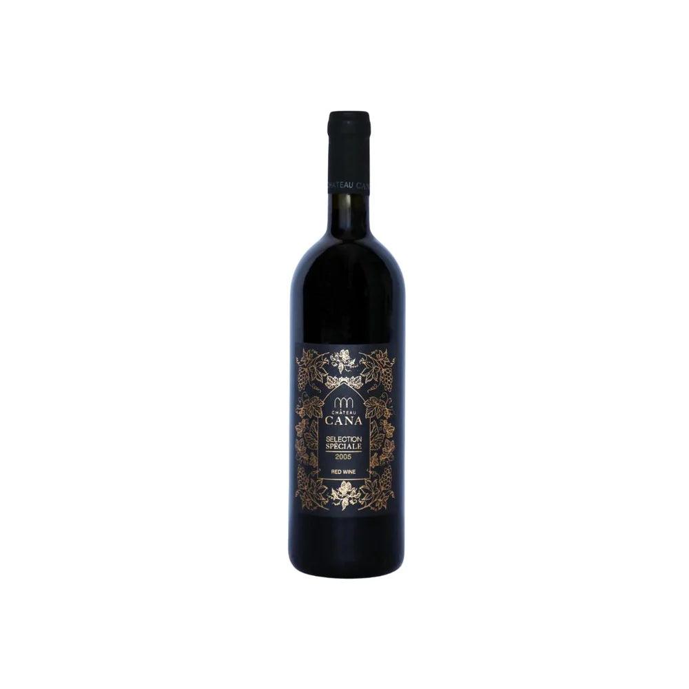 Bottle of Chateau Cana Selection Speciale 2005 red wine