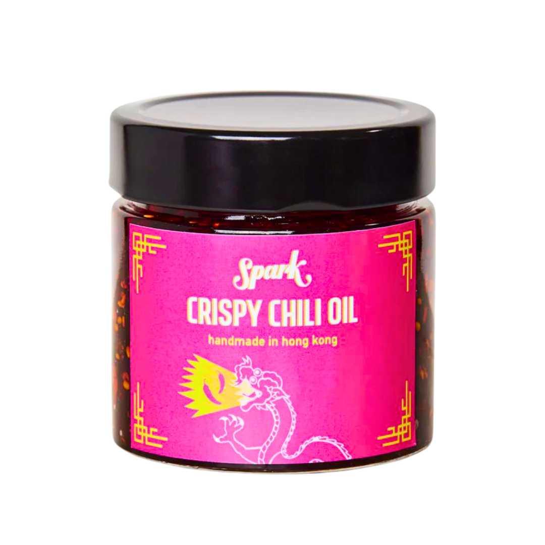 Bottle of A Spark of Madness Crispy Chili Oil