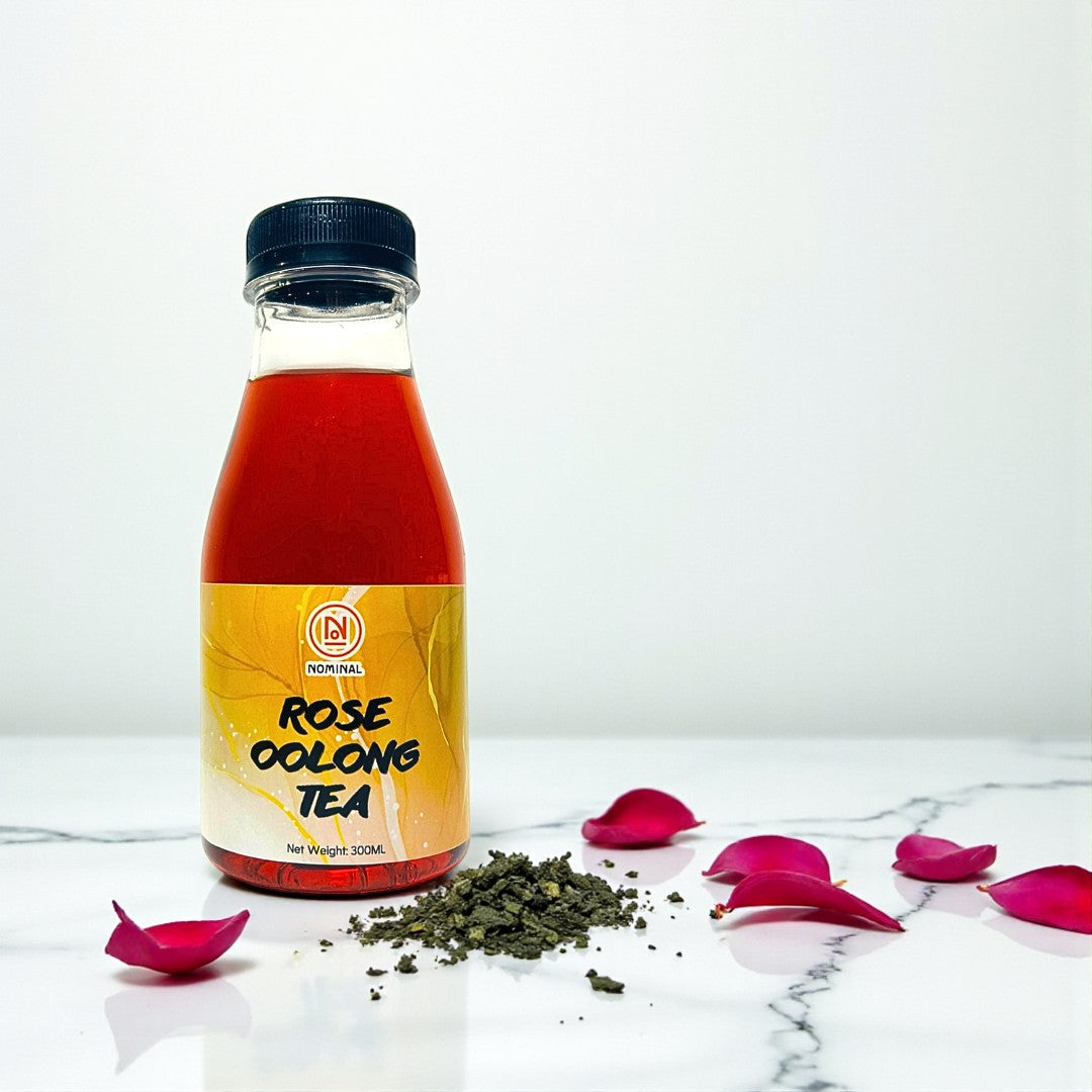 Rose Oolong Tea Bottle - Floral Aromatic Tea Beverage
