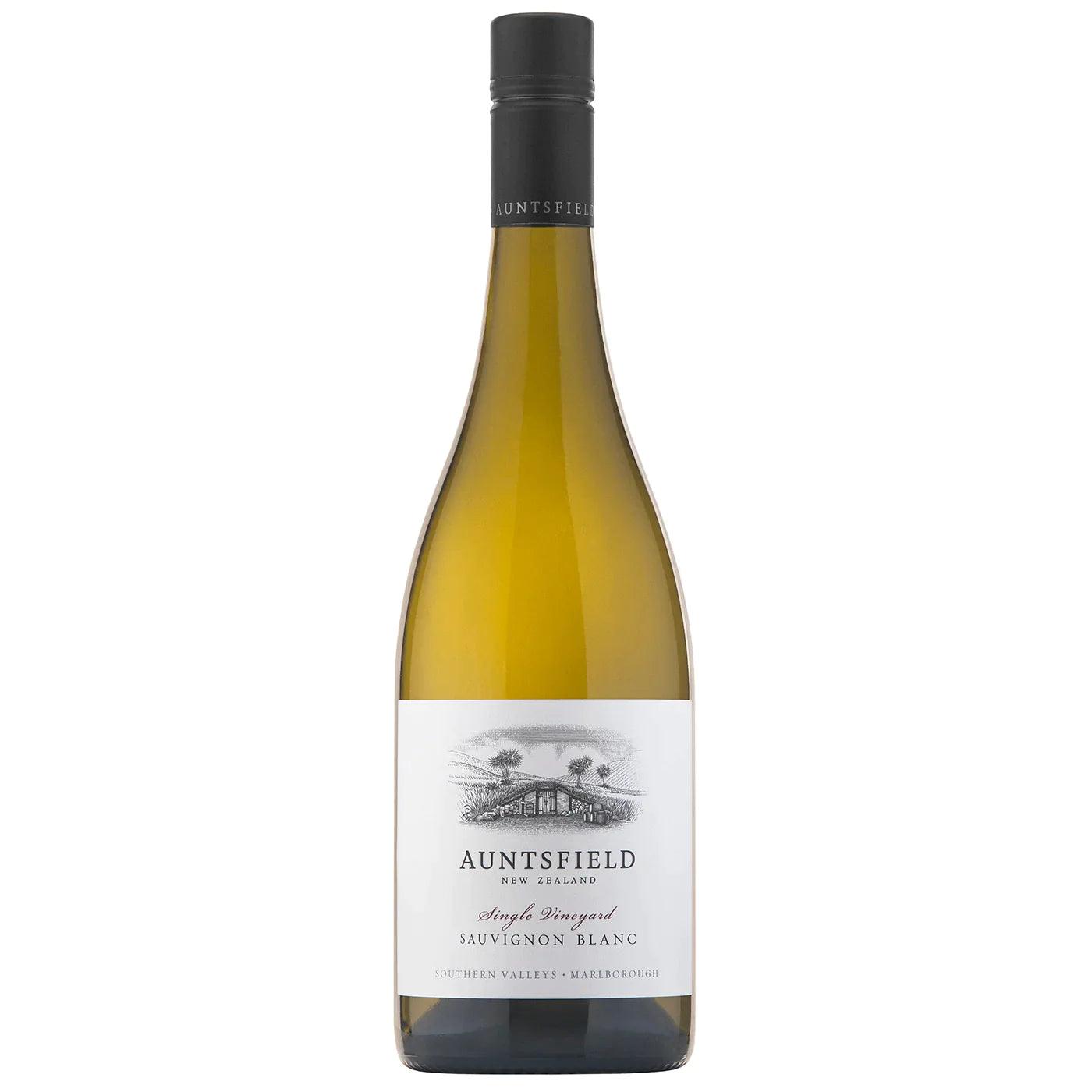 Bottle of Auntsfield Sauvignon Blanc 2023 white wine