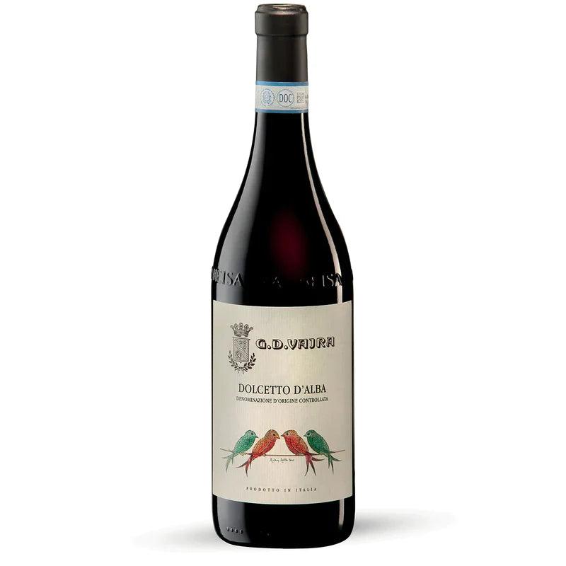 Bottle of G.D. Vajra Dolcetto d'Alba 2021 red wine