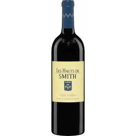 Bottle of Les Hauts De Smith Rouge 2015 red wine