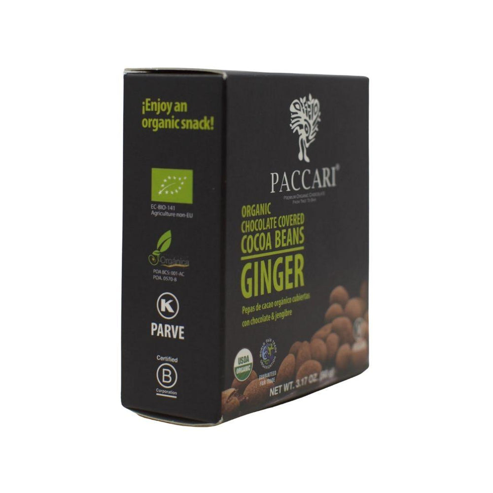 
                  
                    Organic Chocolate Covered Cocoa Beans (Ginger) - Nominal Ltd.
                  
                