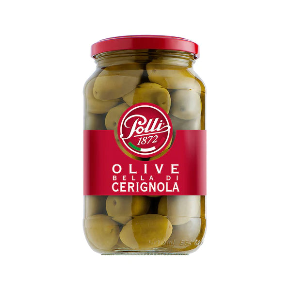 Giant Green Olives In Brine 565G 'Polli'