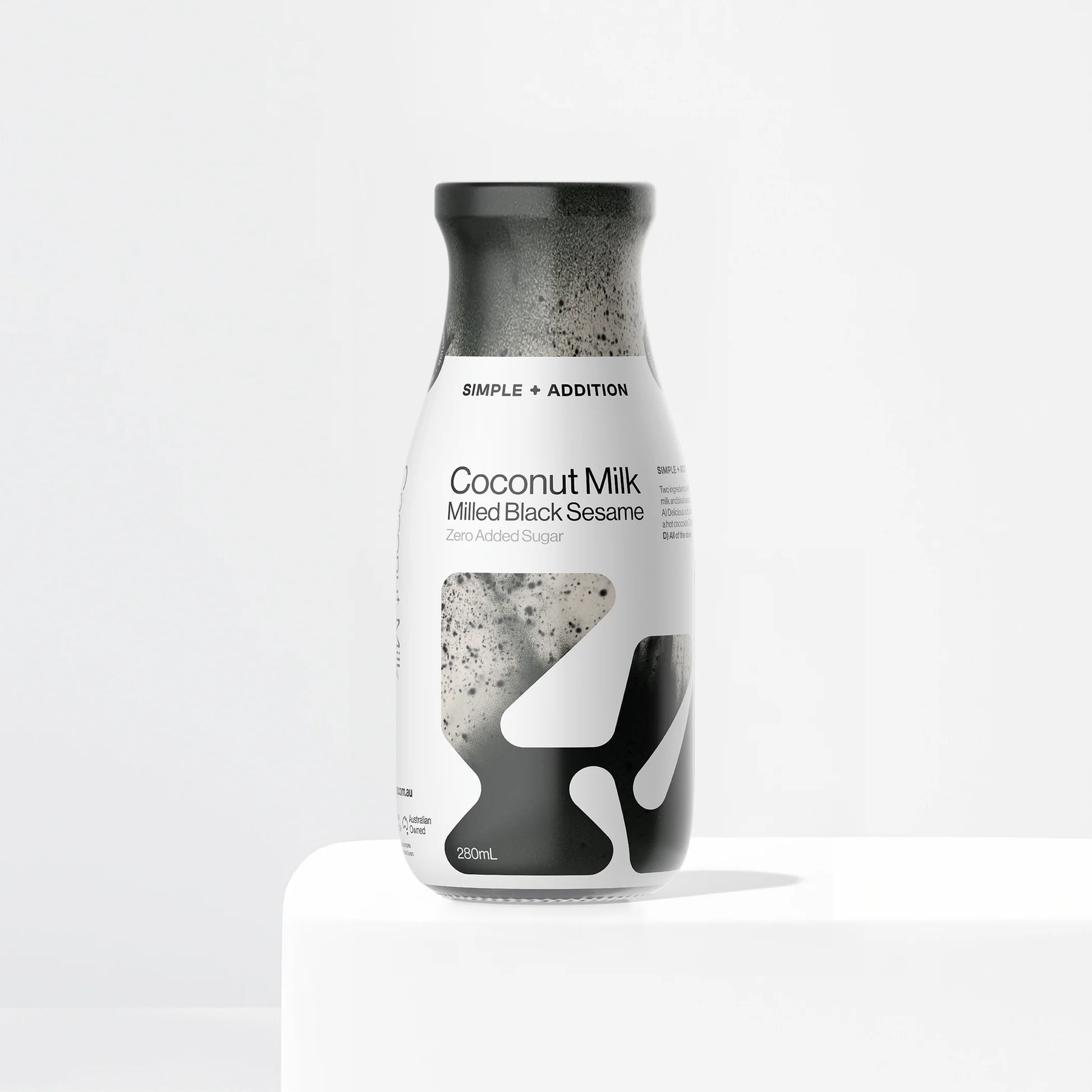Milled Black Sesame Coconut Milk Bottle - Asian Inspired Beverage