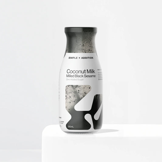 Milled Black Sesame Coconut Milk Bottle - Asian Inspired Beverage