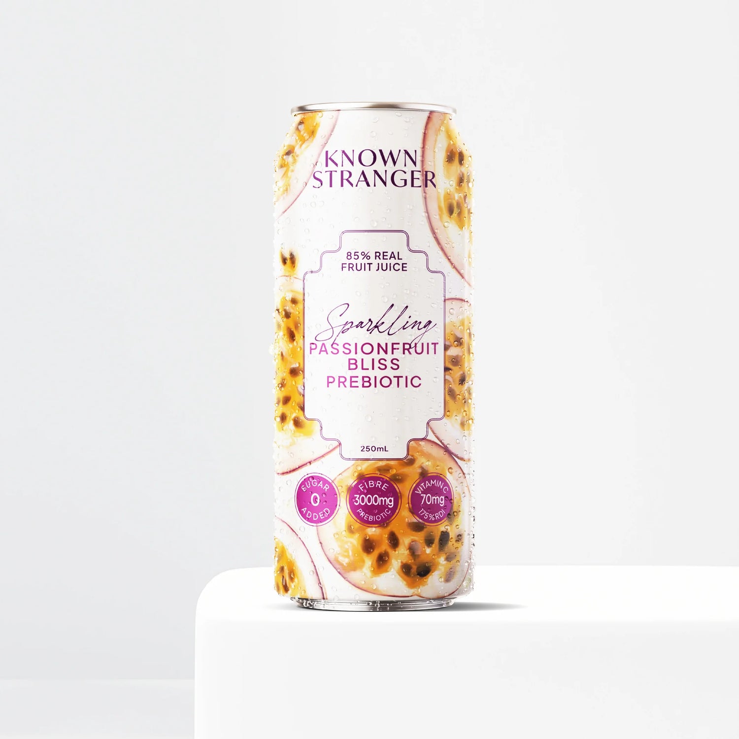 Passionfruit Bliss Sparkling Juice Can - Prebiotic Healthy Soda