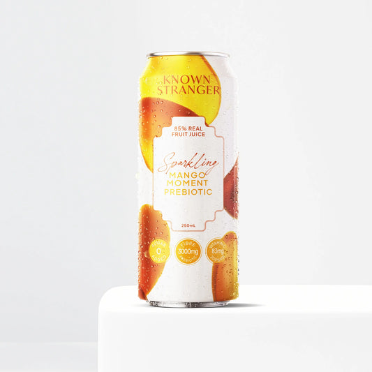 Mango Moment Sparkling Juice Can - Tropical Prebiotic Drink