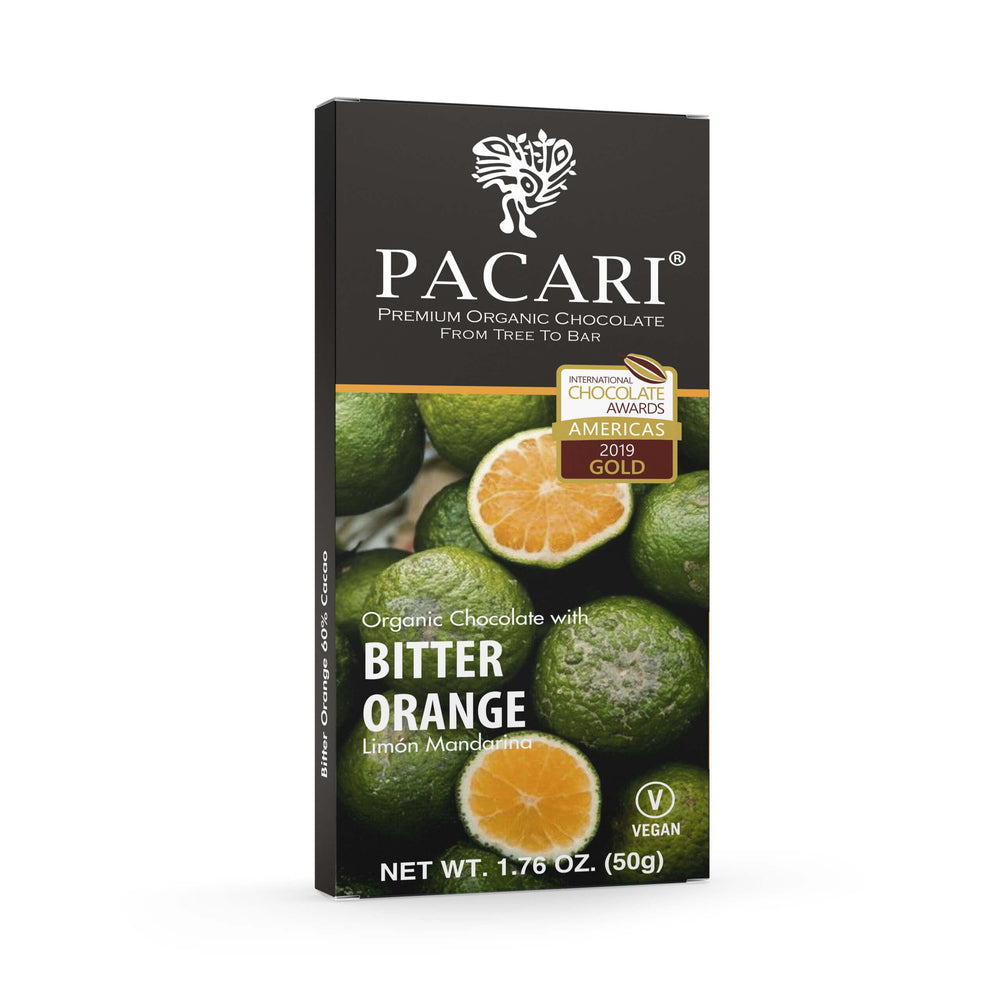 Organic Chocolate Bar 60% Cacao - Lemon Tangerine Essence - Nominal Ltd.
