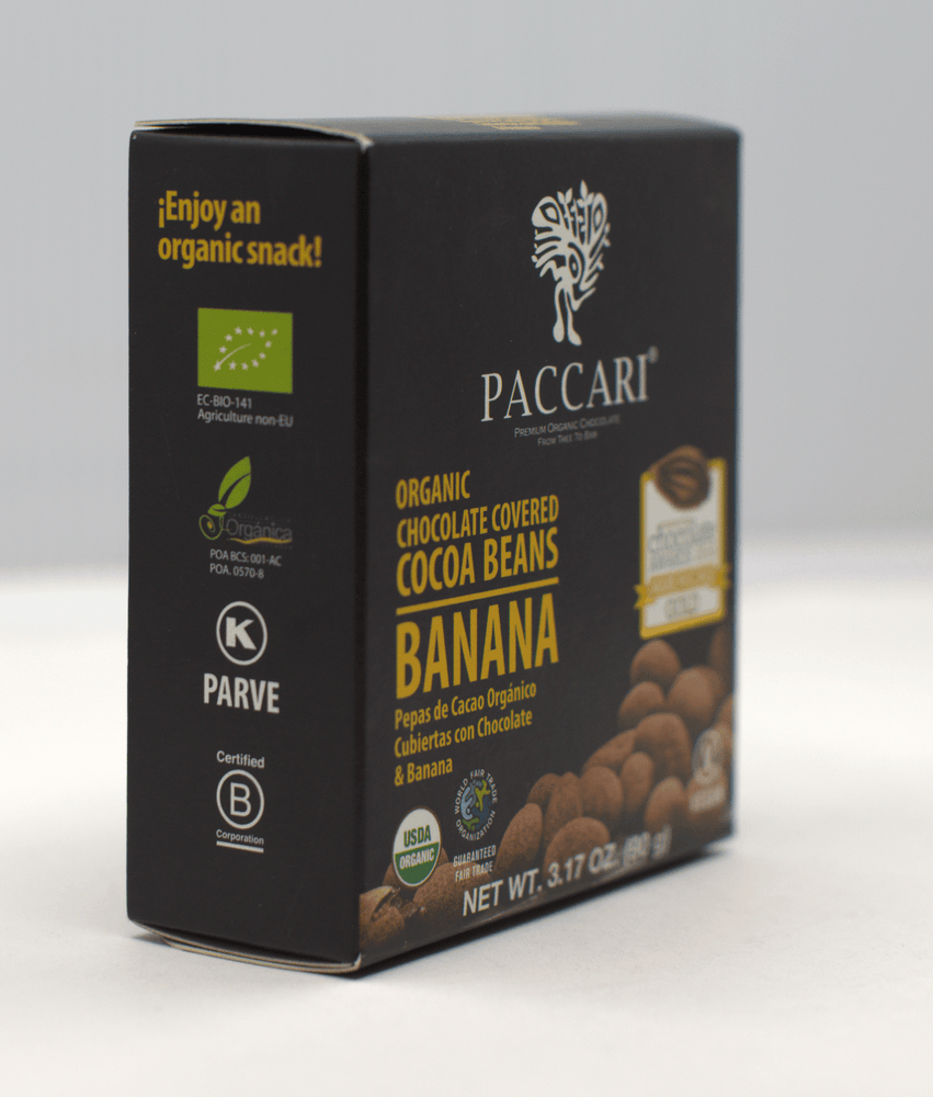 
                  
                    Organic Chocolate Covered Cocoa Beans (Banana) - Nominal Ltd.
                  
                