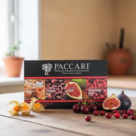 Fruit Harvest Organic Chocolate Set | Cranberry, Golden berry Fig Cherry | Vegan | Gluten-Free