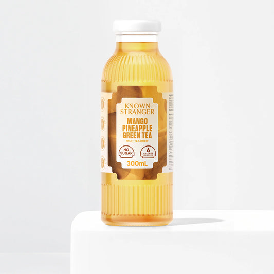 Mango Pineapple Green Mate Fruit Tea Brew