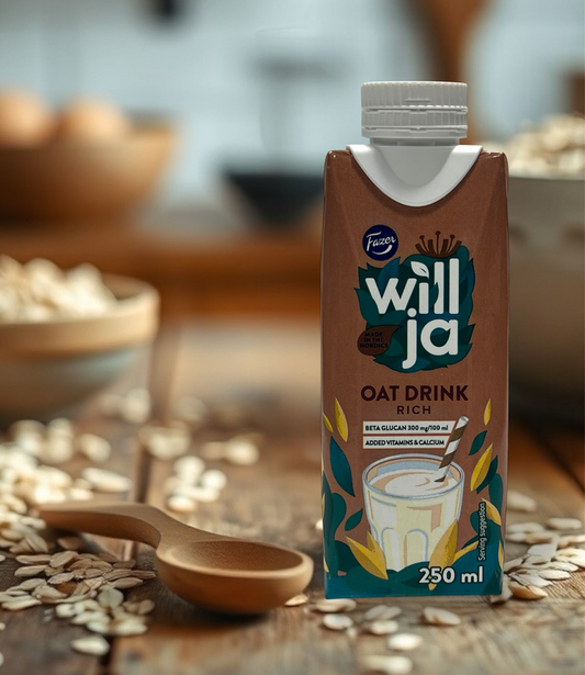 Fazer Oat Drink 4-pack carton, made in Sweden