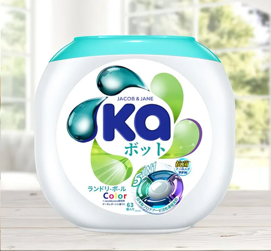 5-in-1 Antibacterial Laundry Pods - 63 Pieces