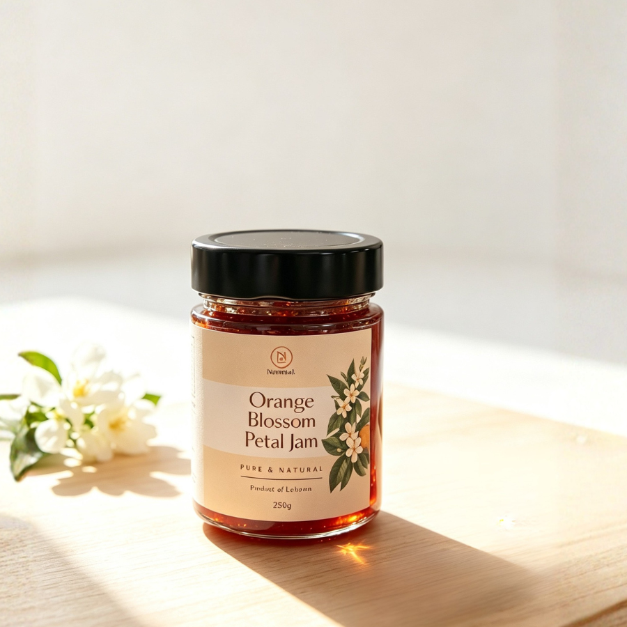 Natural Orange Blossom Petal Jam 250g | Zahr El Laymoun| Lebanon | No Preservatives | Hand picked