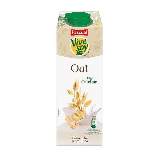 Vivesoy Low Sugar Oat Milk carton, plant-based drink